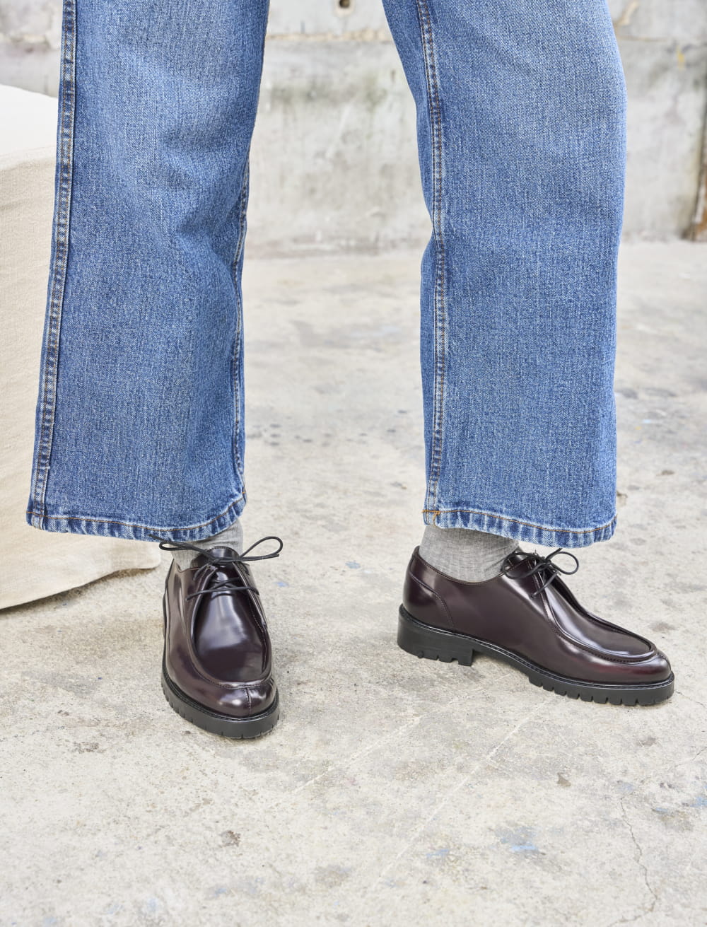 Derby femme bordeaux clearance