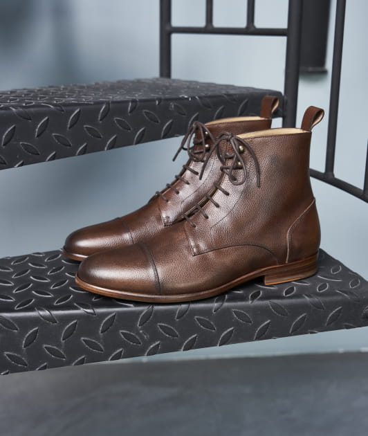Chaussure marron homme clearance