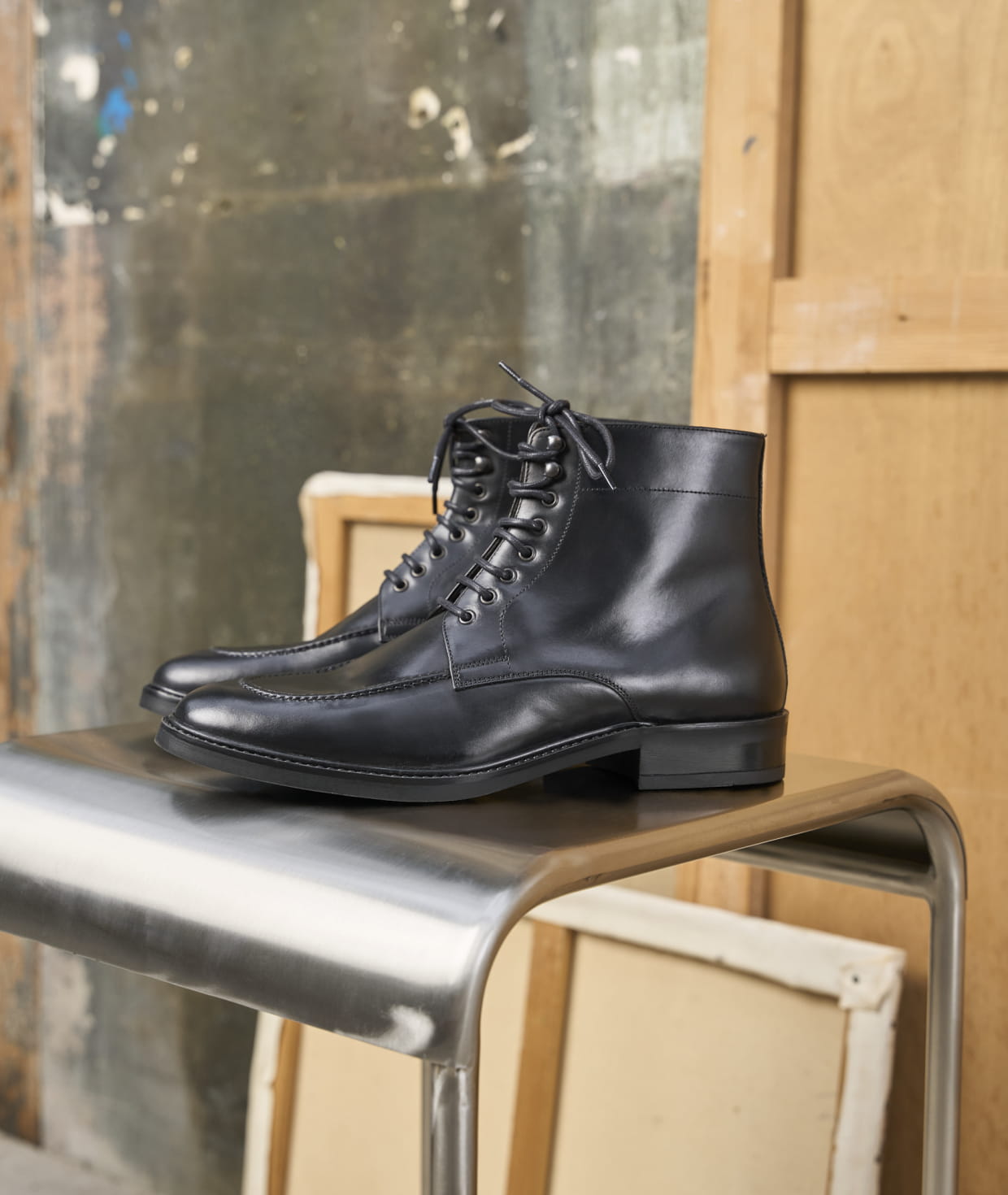 Chaussure boots cuir homme shop