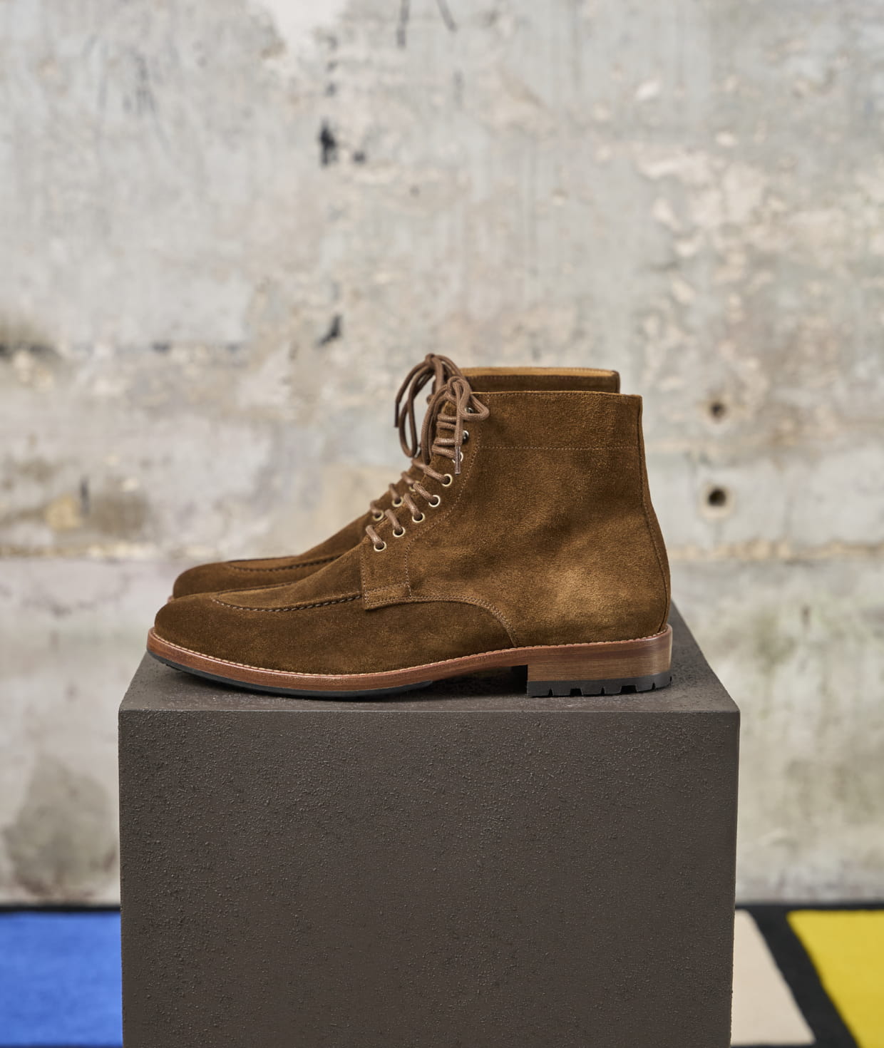 Chaussure montante daim clearance