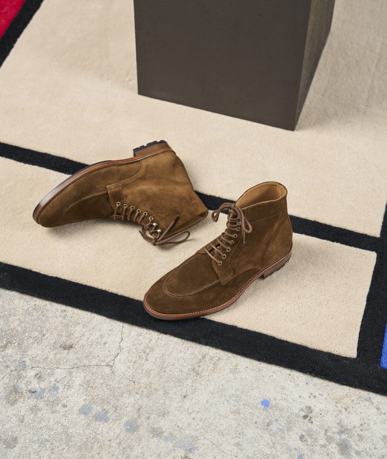 Chaussure daim marron homme cheap