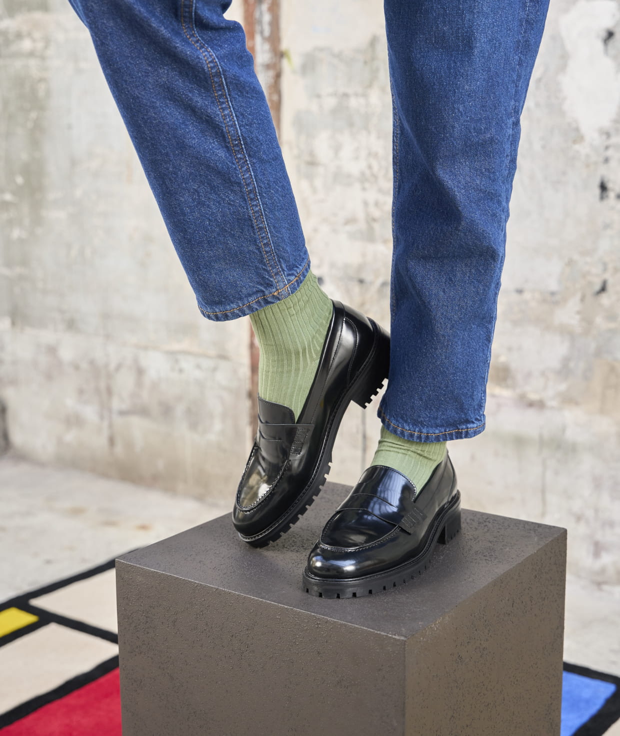 Mocassins pour Femme Chaussures Basses en Cuir ou Daim Paire Fils