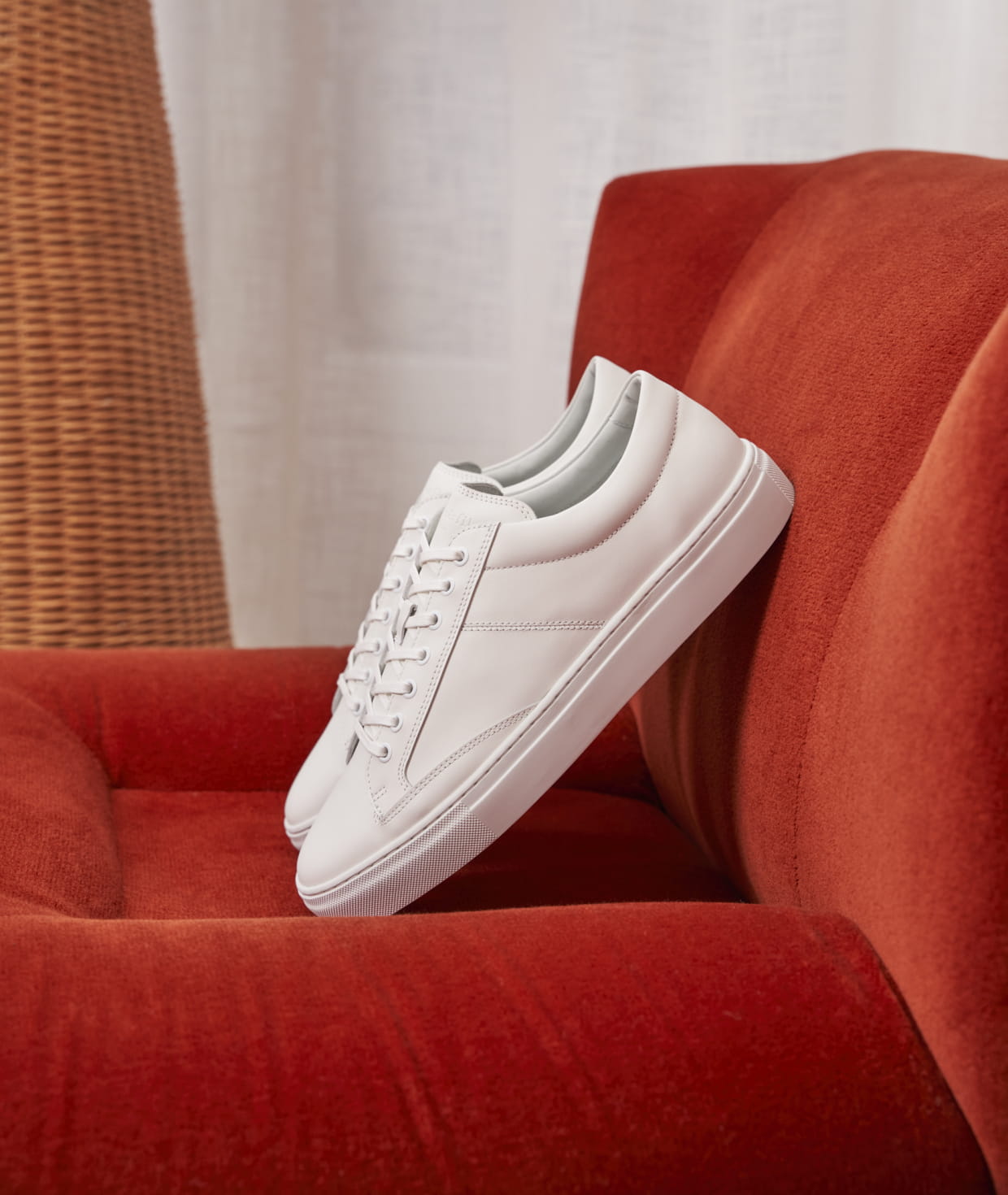 Sneakers Haut de gamme pour Homme L Homme Coherent En Cuir Et Daim Premium Paire Fils