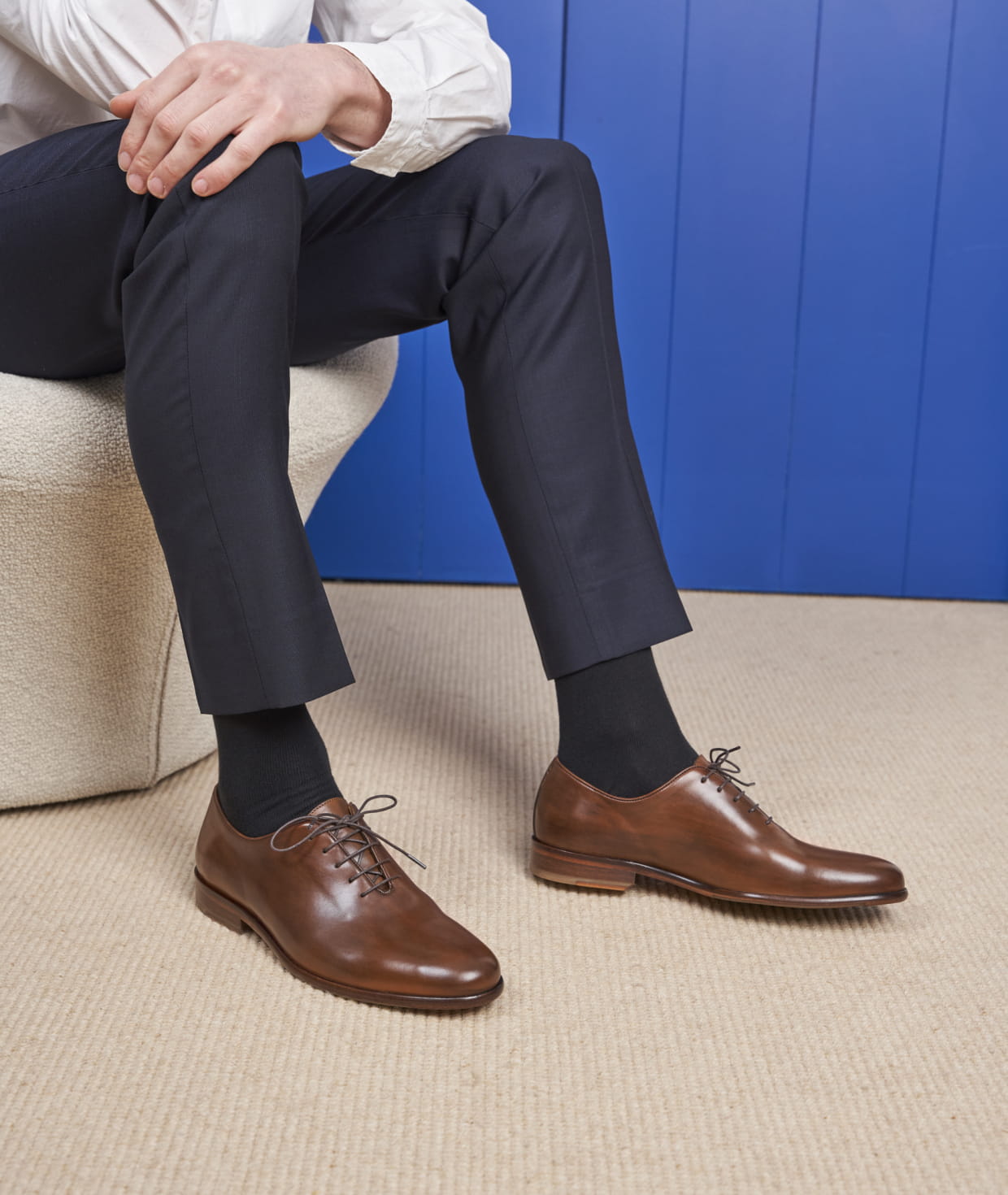 Chaussure Richelieu pour Homme L Homme Impeccable en Cuir ou Daim Paire Fils