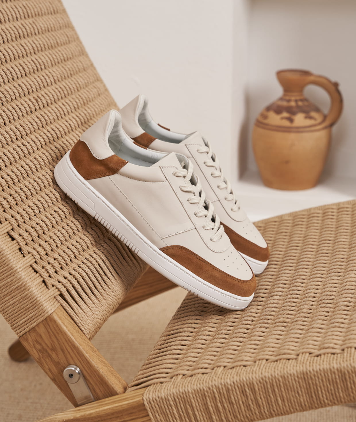 Sneakers Habillees pour Homme Sneakers haut de gamme et Confortables en Cuir ou Daim Paire Fils