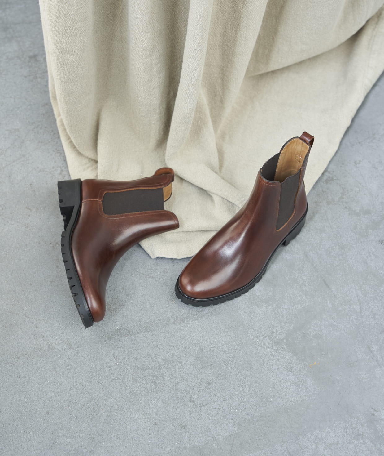 Boots chelsea marron femme best sale