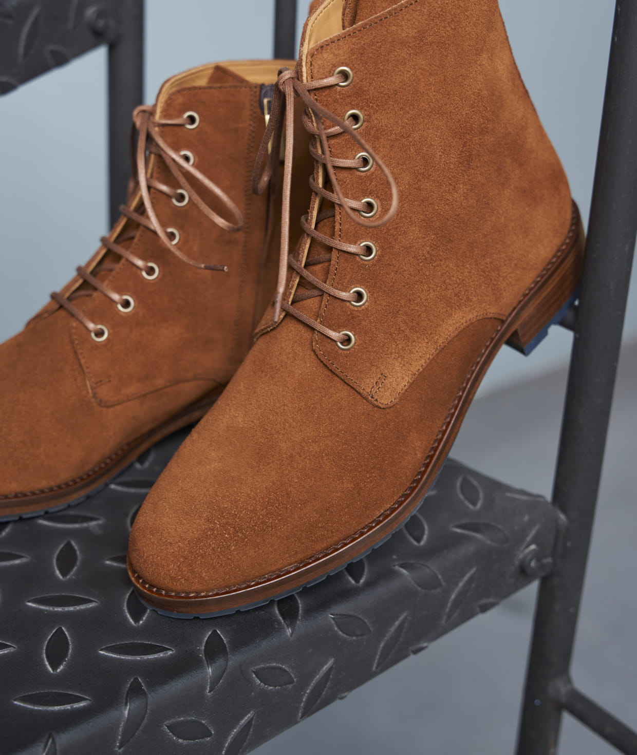 Boots femme nubuck camel top