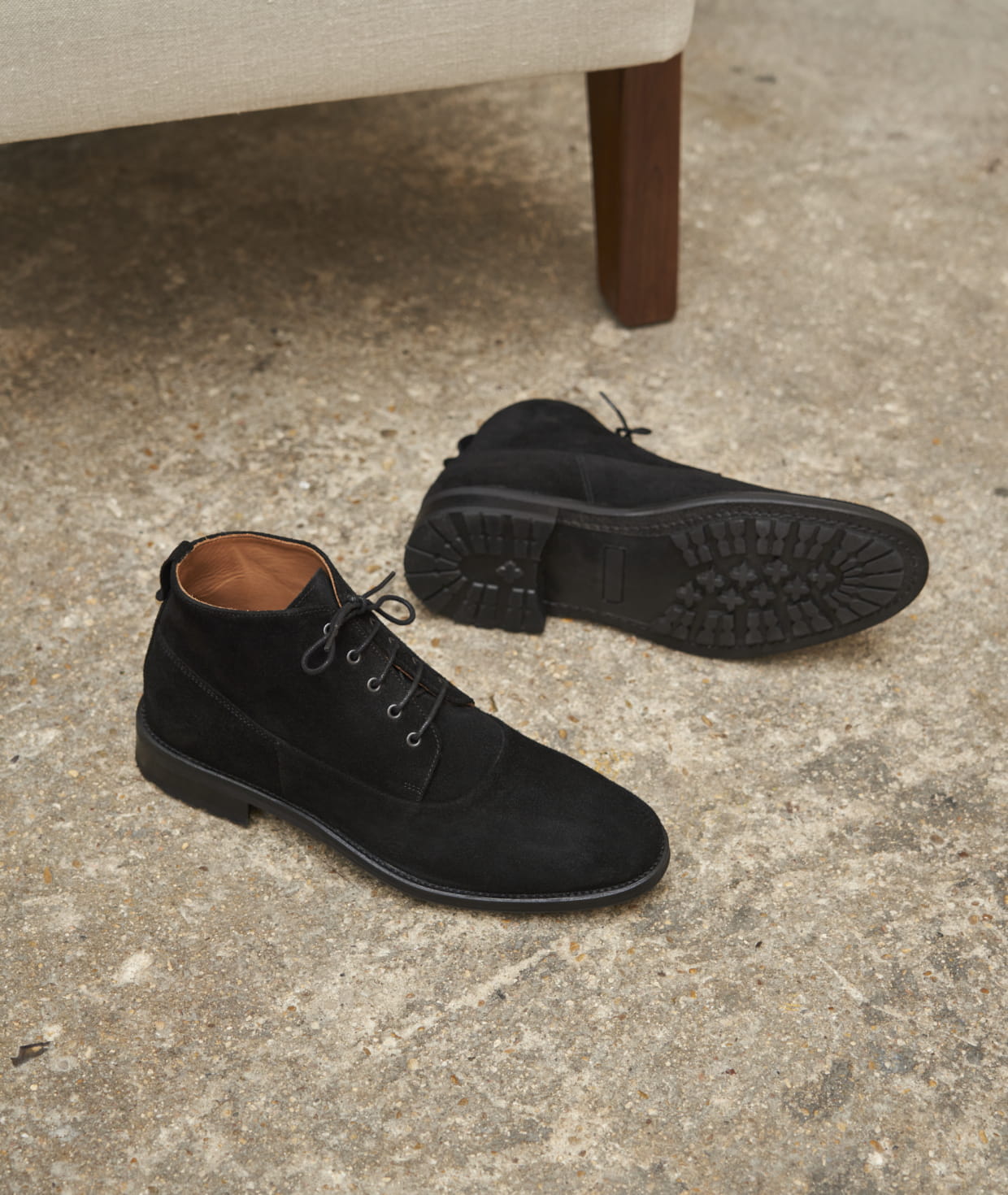 Koko unlined flat leather boots 2025