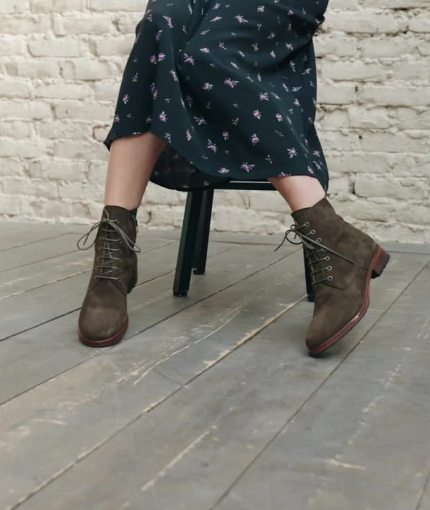 Bottes daim taupe new arrivals femme