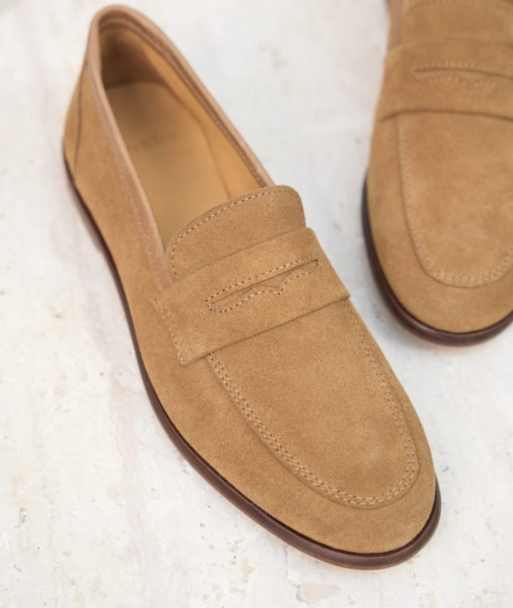 Mocassin en Daim Sable