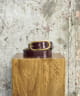 Ceinture cuir bordeaux
