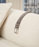 Ceinture daim gris clair