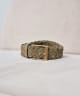 Ceinture tressée daim olive
