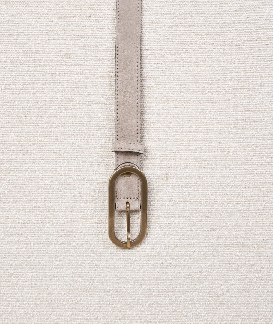 Ceinture pour Femme en Daim gris Paire Fils