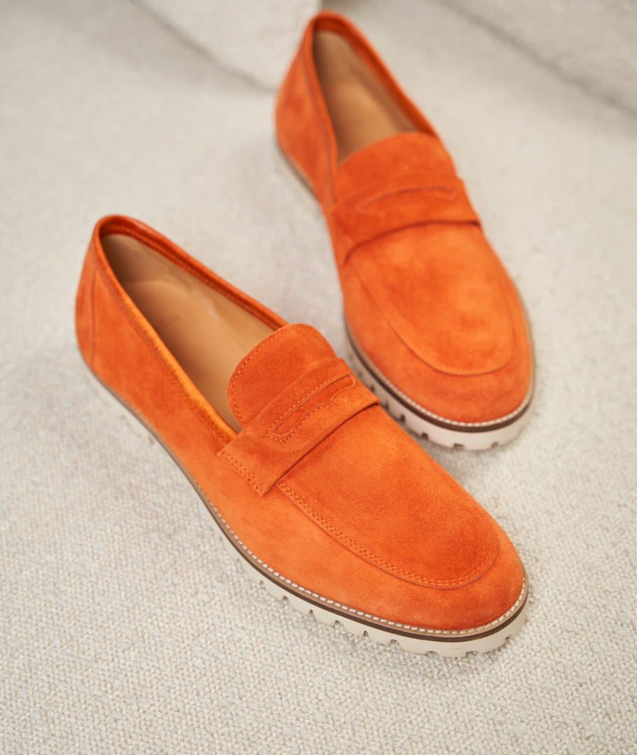 Orange suede shoes mens online
