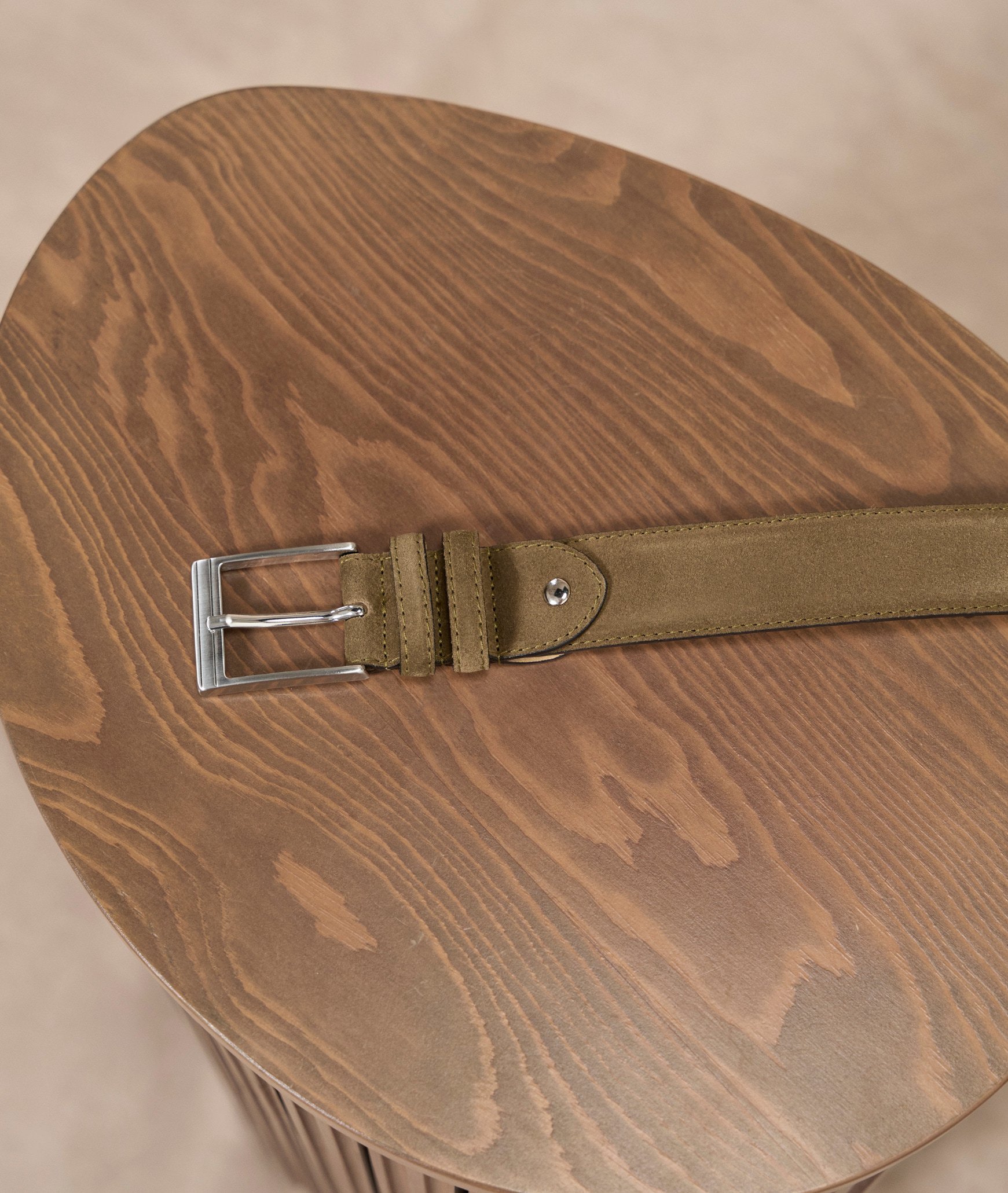 Ceinture daim feuilles