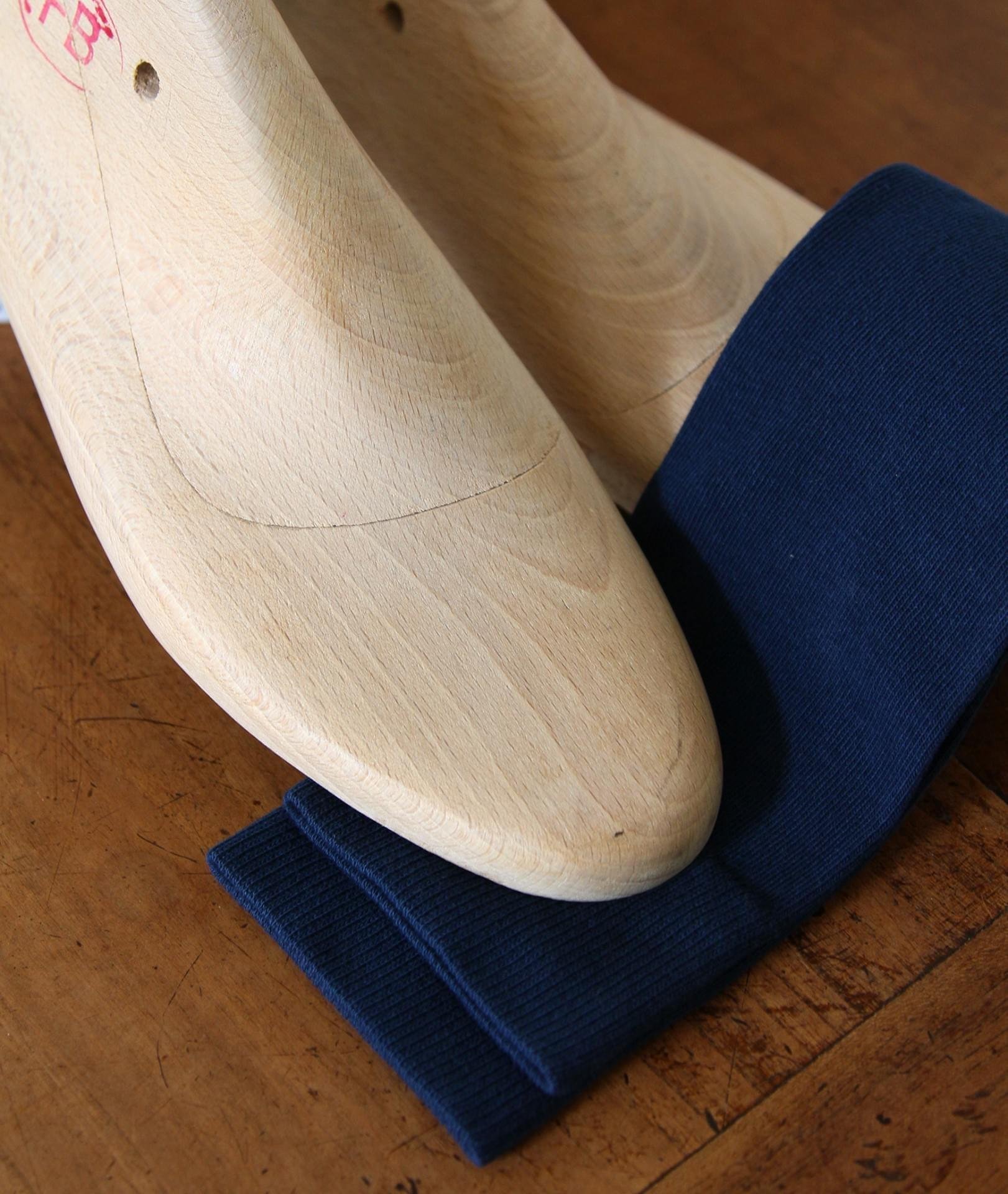 Chaussette bleu cobalt