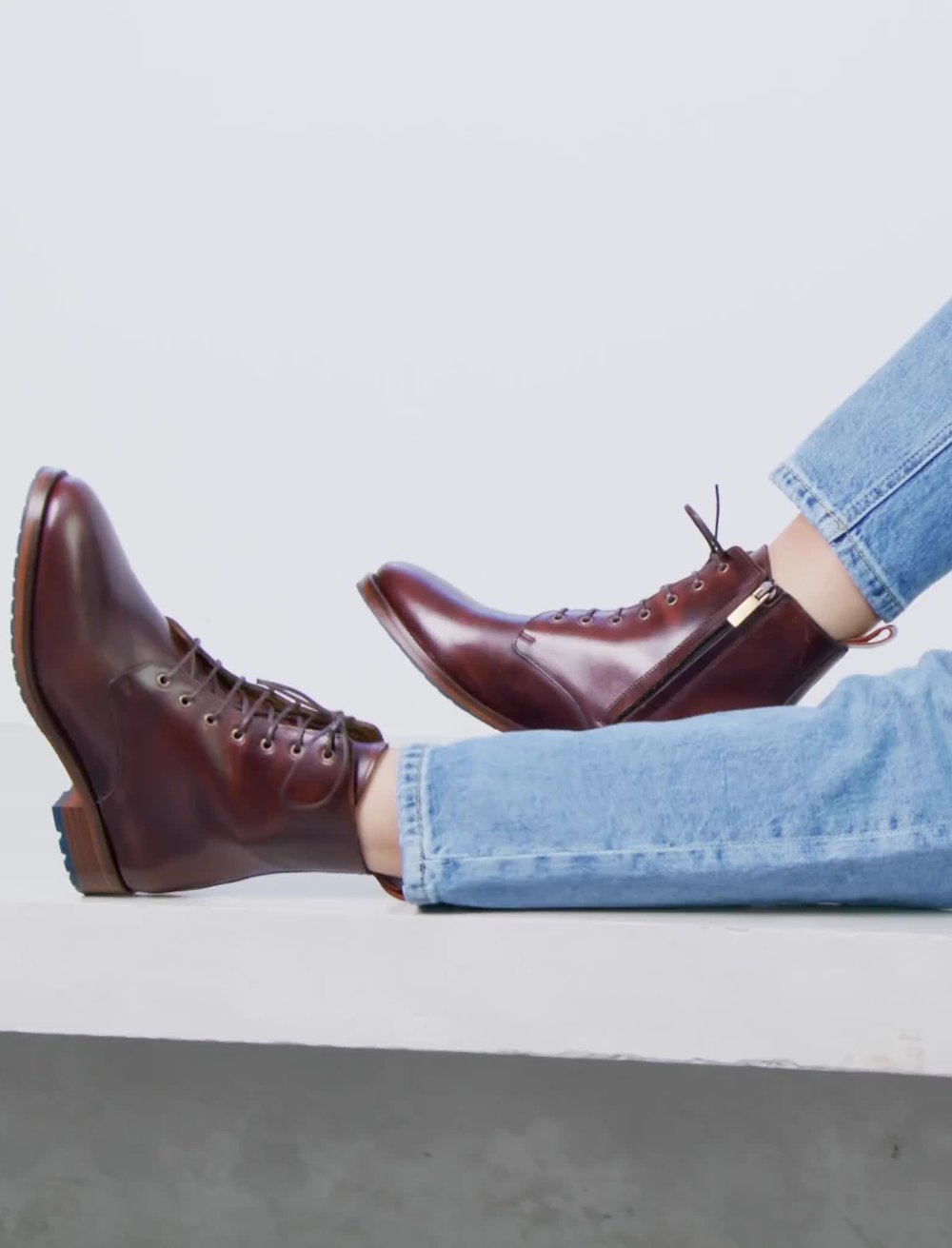 Bottines Femmes Rebels En Daim Marron - Lacets - Pointure 9.5 US (40 EU) - Neuves Sans Boîte