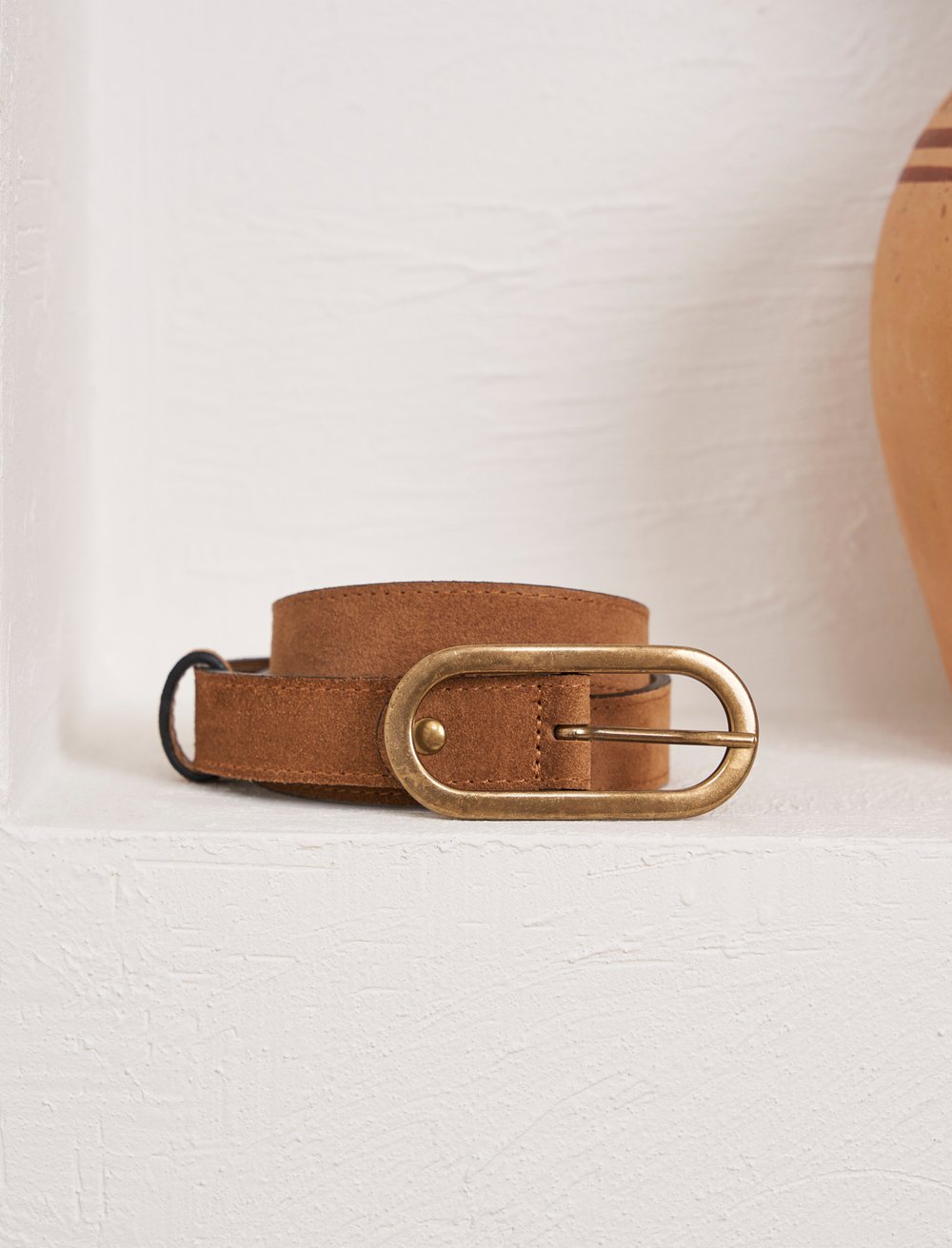Ceinture pour Femme en daim Beige Sable