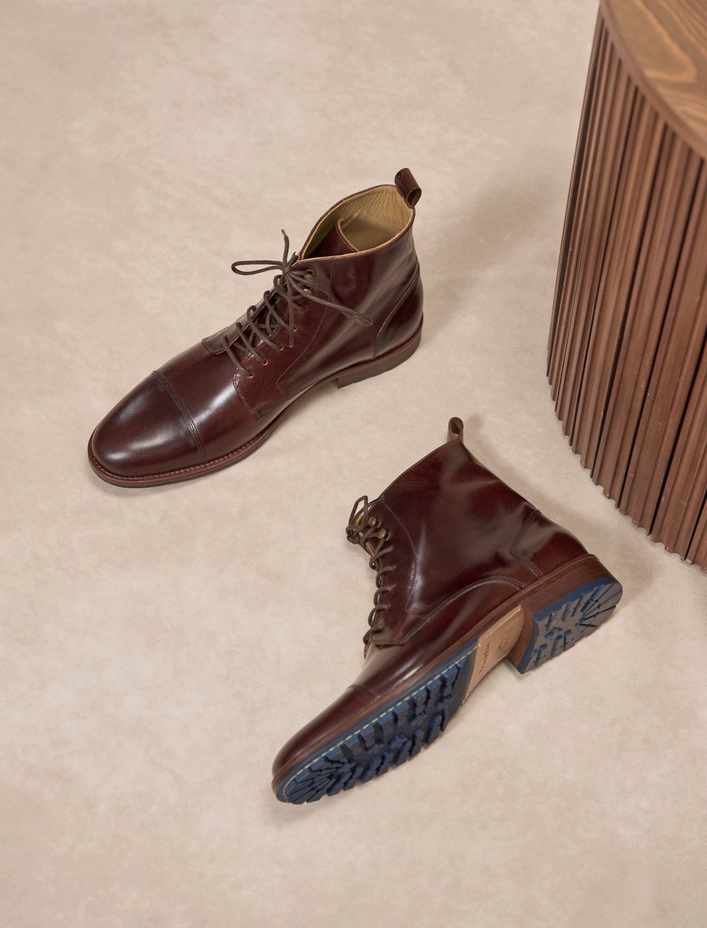 Combat boots pour homme: L'homme Inconscient Commando en Cuir