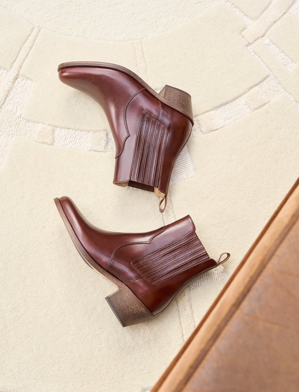 Bottines Bresilienne Cuir Marron Foncé Taille 37 - Occasion Très Bon état - Talon Haut Pointue