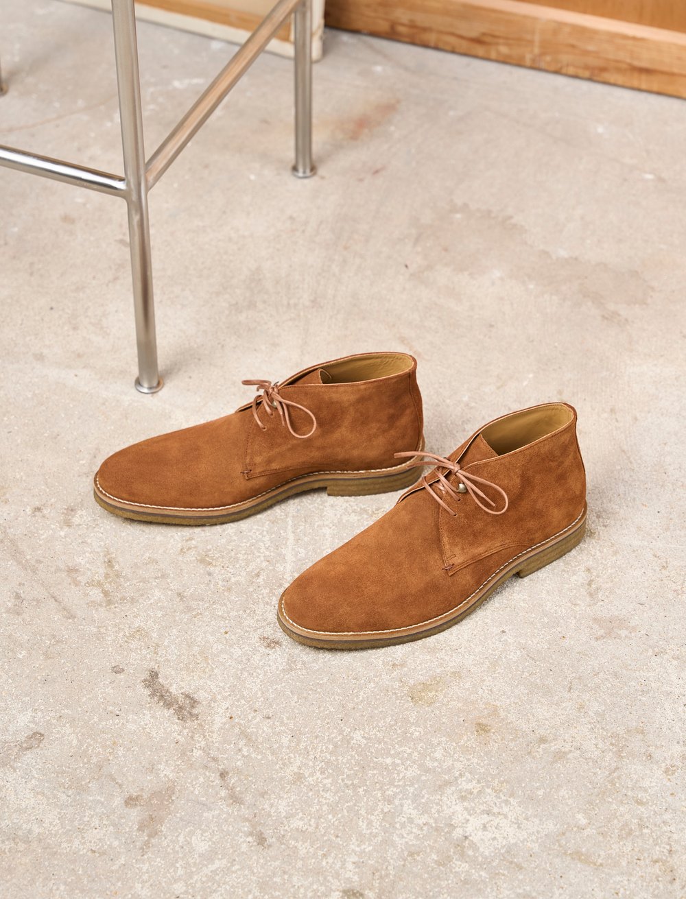 Desert Boots Bottines Homme Camel Bottines Homme En Cuir Camel