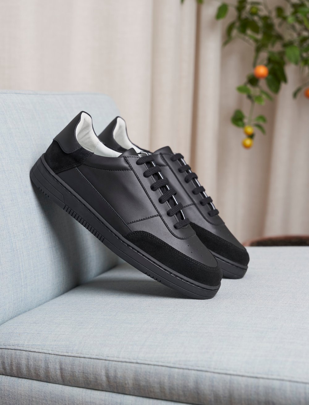Sneakers Cuir Homme: L'Homme Lucide Cuir Noir