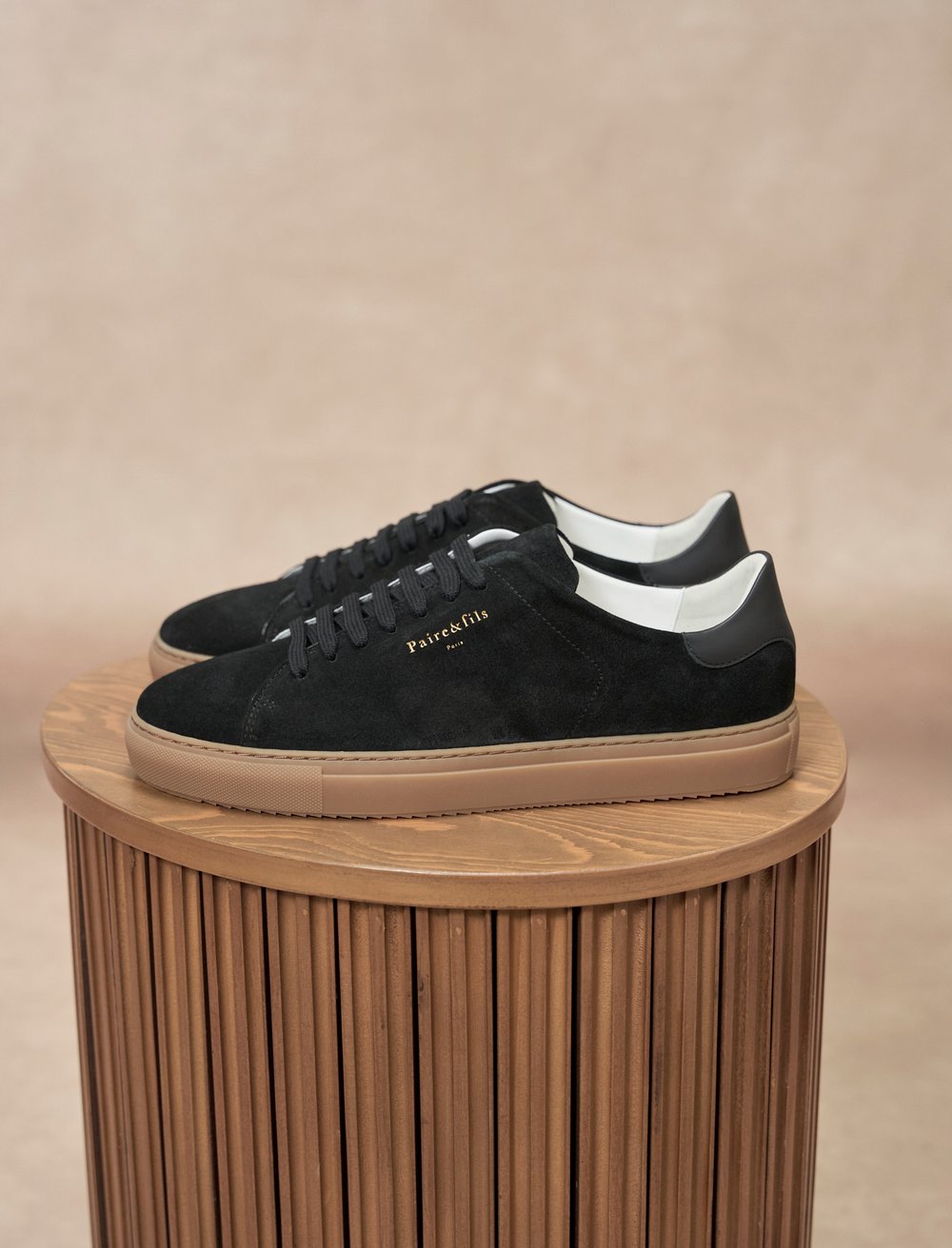 Chaussures Tennis Homme Piloti Prototype - Daim Noir - Taille 7 US