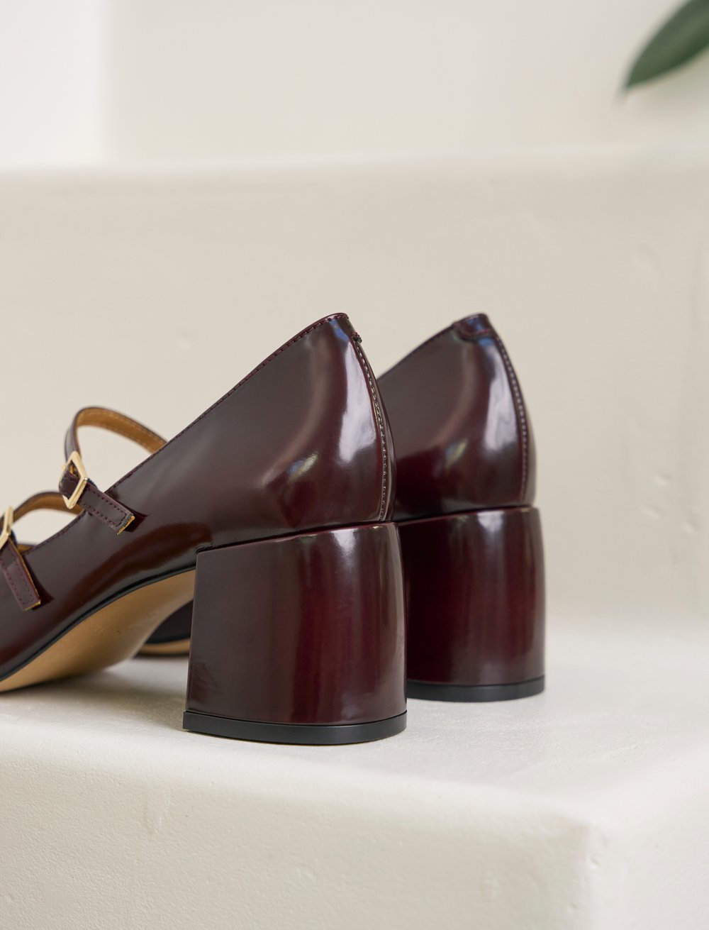 Babies Femme Cuir Bordeaux Vernis La femme séduisante