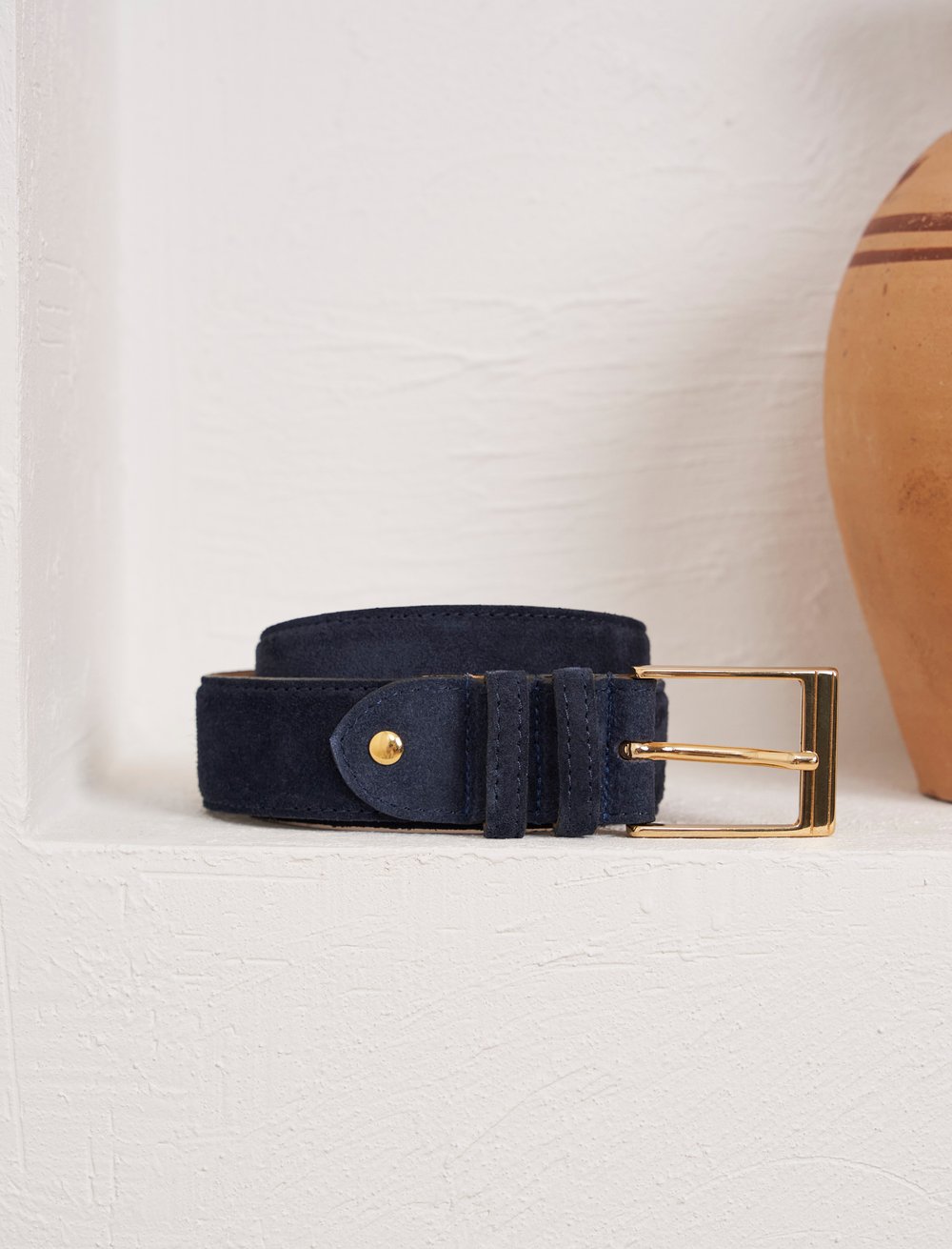 Ceinture Homme D’AMICO élastique Et Daim - Modèle ACU2047, Fabriquée En Italie, Neuve Avec étiquettes