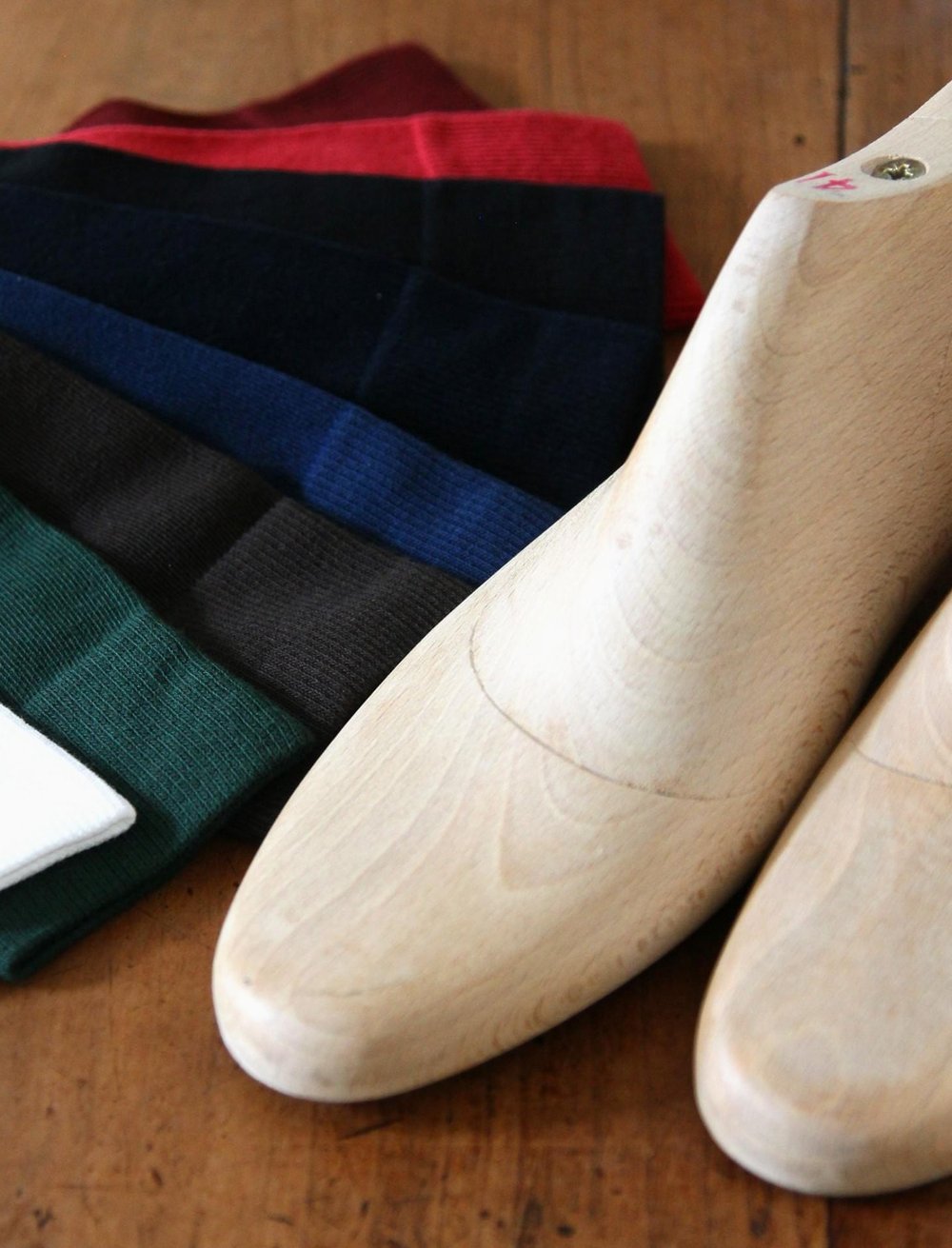 Chaussettes en coton bordeaux Paire et fils