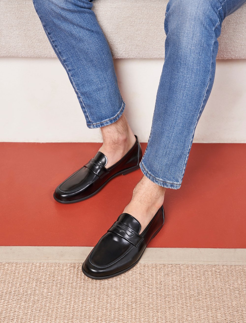 Mocassins Chaussures Vernis Homme Mocassin à Pompons Center 51