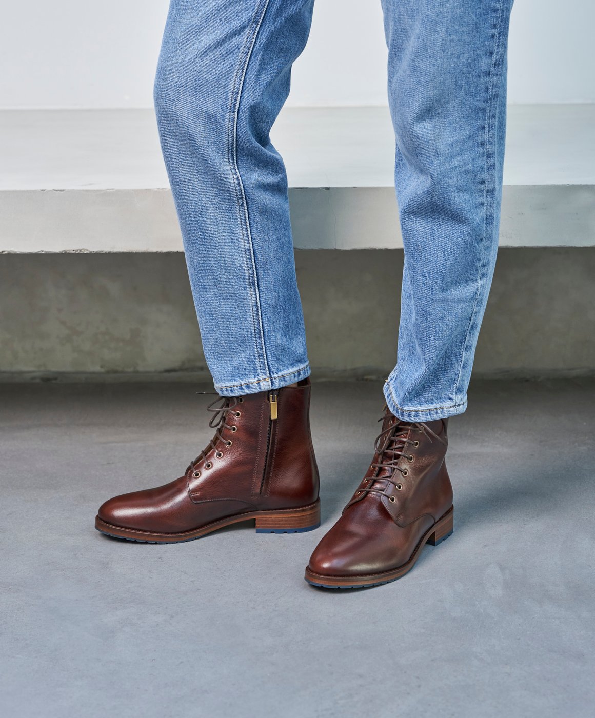 Bottines combats pour femme: La Femme Impolie Cuir Marron