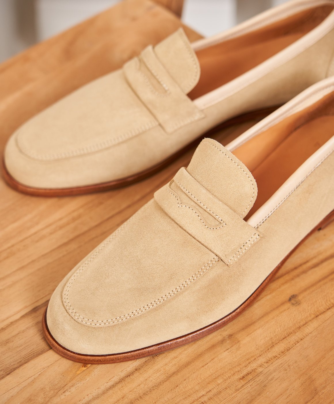 Mocassins Howick En Daim Beige – Taille UK 12 – Neufs En Boîte – été Plage