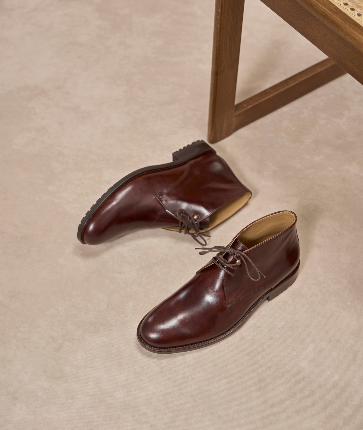 Bottines Homme En Daim Et Cuir Lisse - Chaussures Plates Confortables Antidérapantes Pour Hiver, Travail, Loisirs
