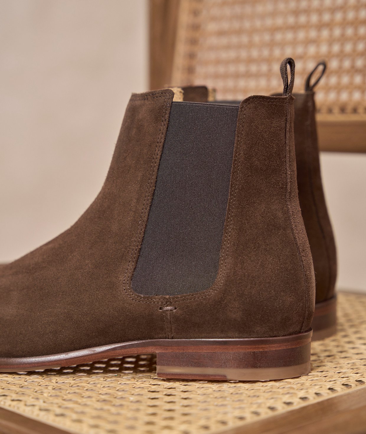 MlYJmer Bottines Chelsea Homme Cuir Véritables - Bottes Décontractées Élégantes Faciles à Enfiler