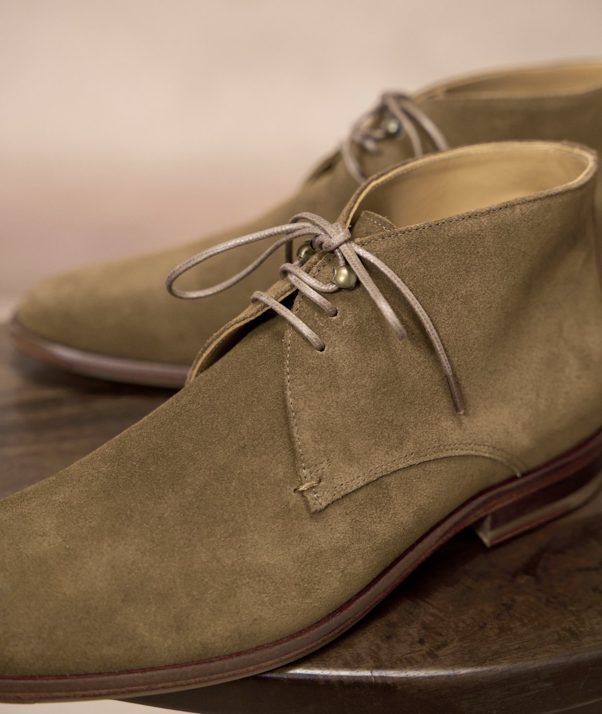 Bottines Désert Hommes Malvern A3R069 - Cuir Et Daim, Neuves Avec Emballage, Tailles Diverses