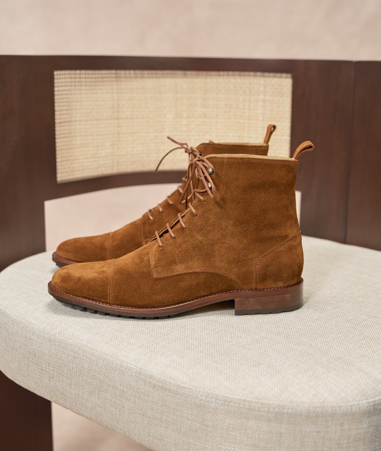 Chaussures Habillées Homme En Cuir Lacées - Bout Pointu, Semelle Caoutchouc, Confortables Et Respirantes - Marron Taille 41.5