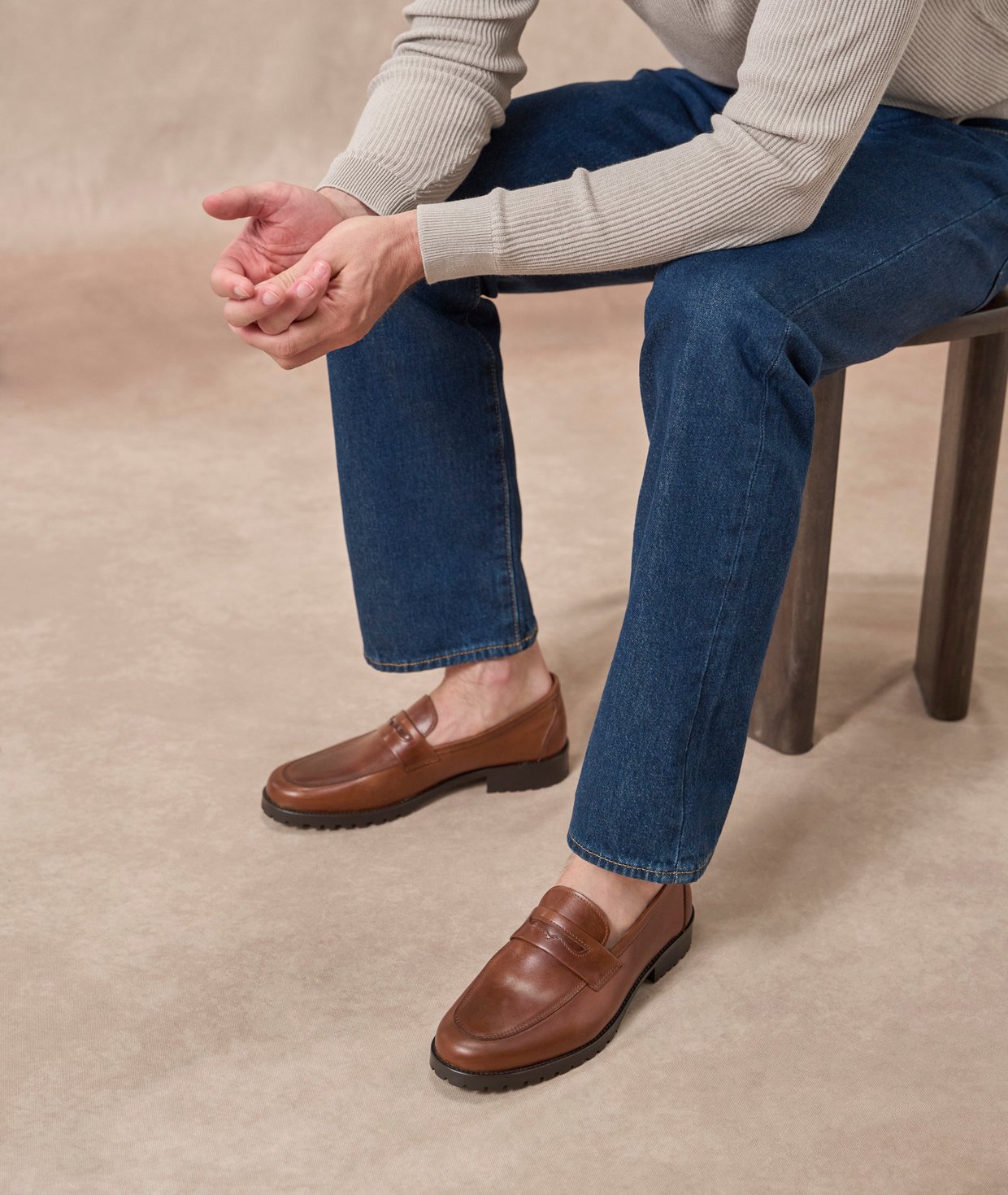 Mocassins Homme En Daim Synthétique – Léger, Confortable, Style Décontracté & Pro – Taille 40-44