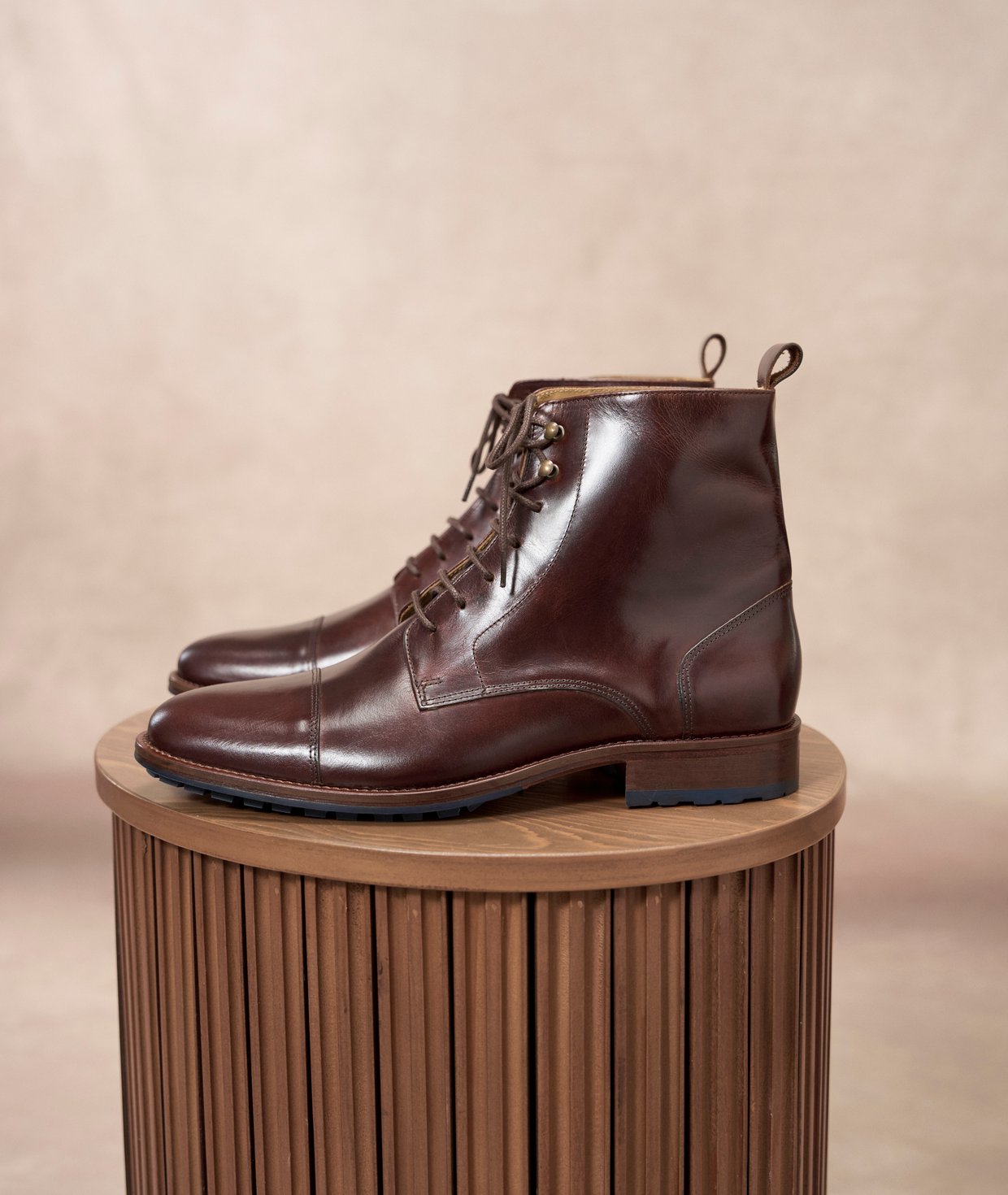 Chaussures Habillées Homme En Cuir - Bout Pointu - Semelle Caoutchouc Confortable - Marron - Taille 41,5