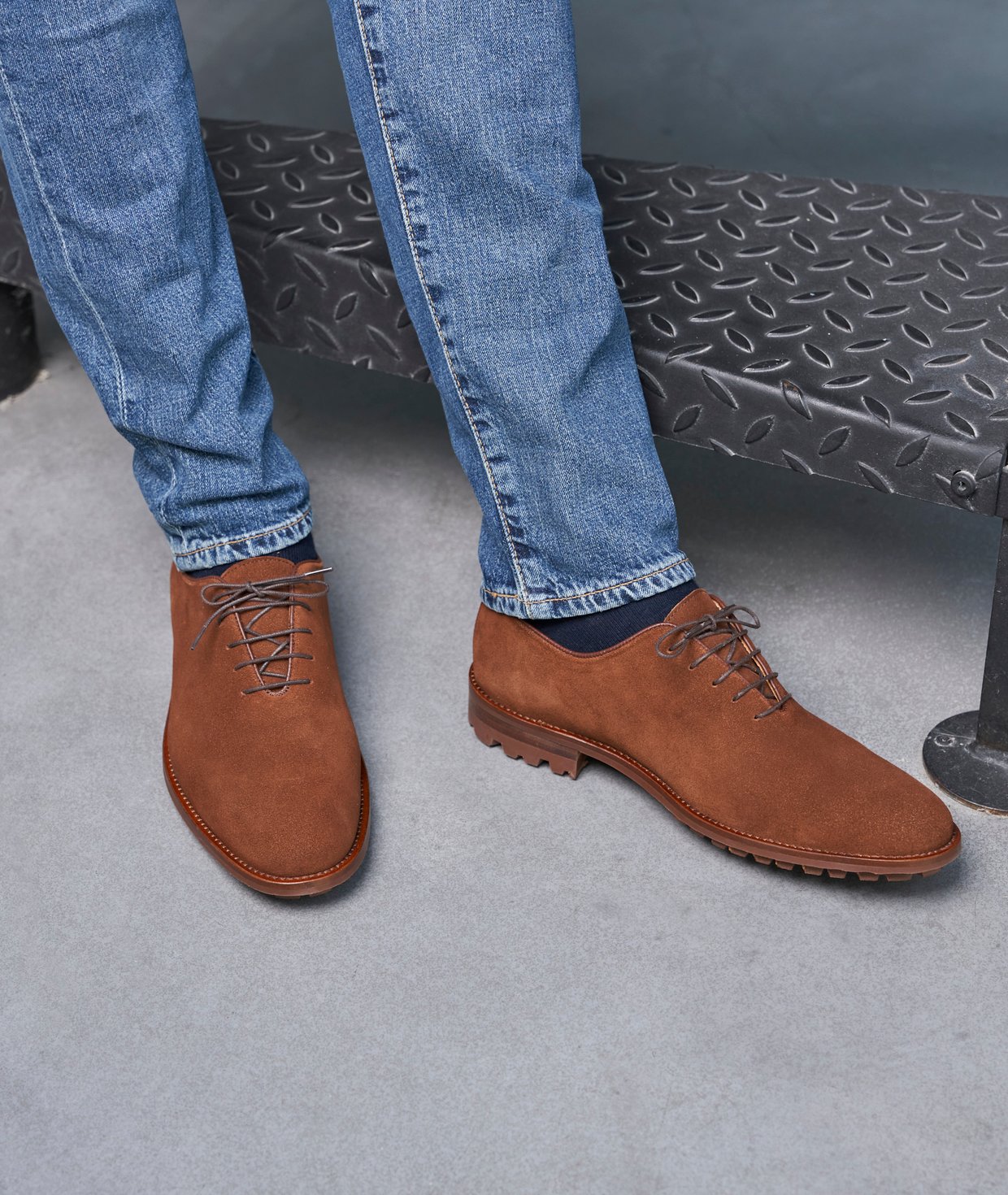 Man Halles Chaussures Bottine Johdpur En Daim Marron: L'Homme