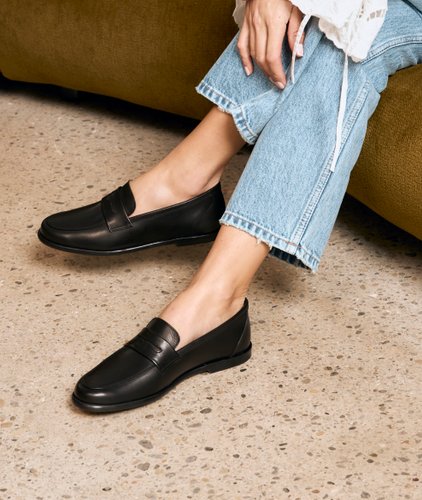 Mocassins Confortables pour Femme: La Femme Insolente Cuir Noir