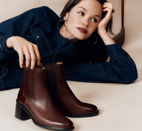 boots cuir femme