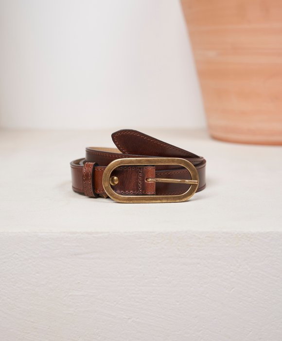 Ceinture cuir marron