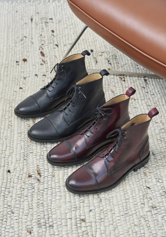 combat boots cuir homme