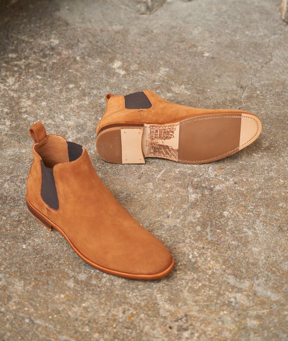 chelsea boots in suede