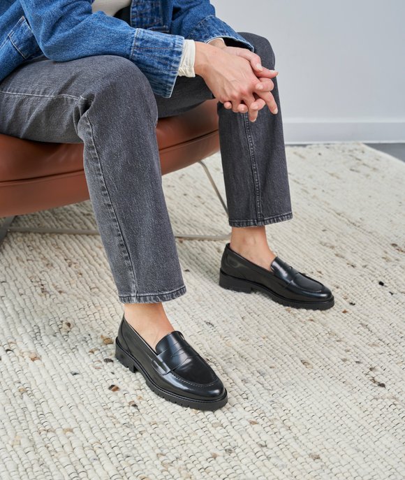 mocassin chunky femme