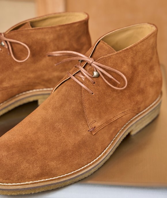 bottines hommes daim camel