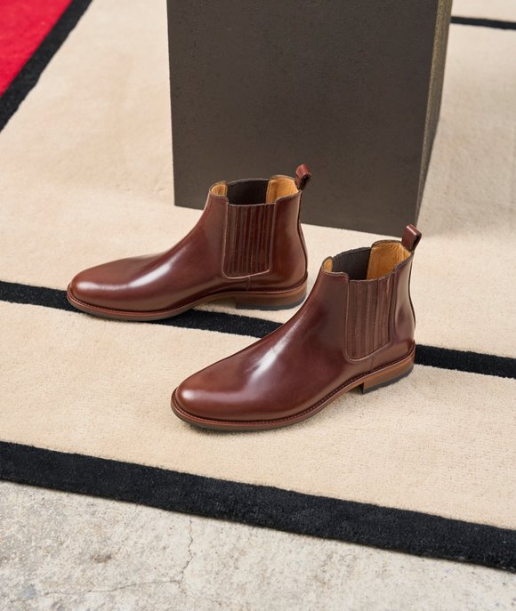 bottines western homme marron