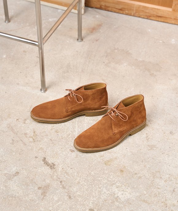desert boots daim camel homme